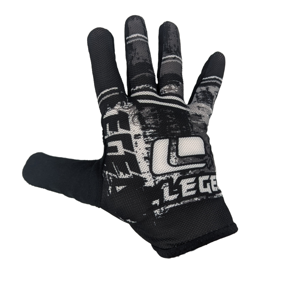 Legend Full Finger Lightweight Gloves - Large - Blk/Wht