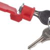 Rixen & Kaul KF539 Red Button (Lockable) For Handlebar Adaptor