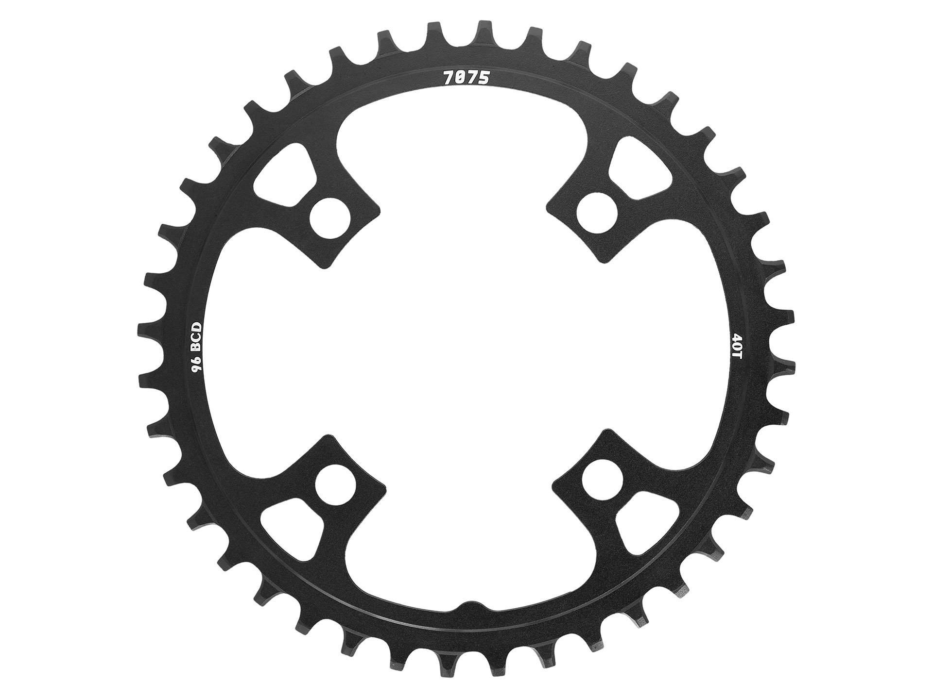 34T 96 BCD Narrow-Wide Alloy Chainring Black Sunrace