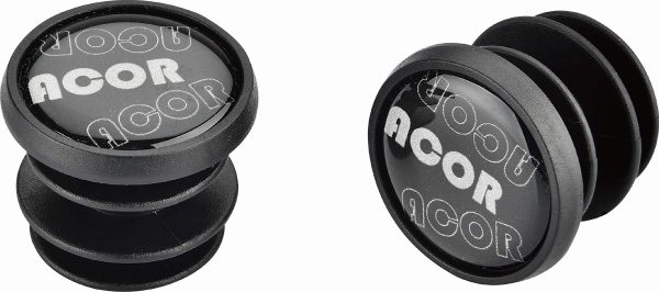 ASG21911 Acor ATB Handlebar End Plugs With Reflective Logo