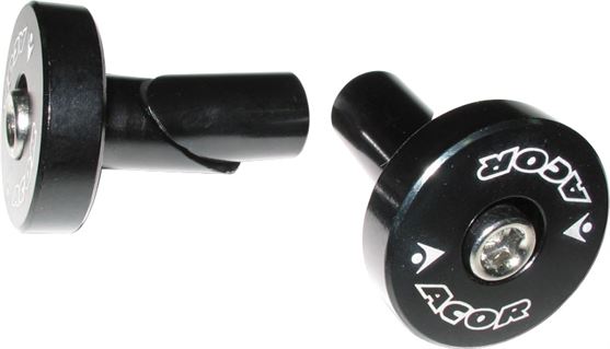 ABZ21028Z Acor 18mm Black Alloy Bar End Plugs