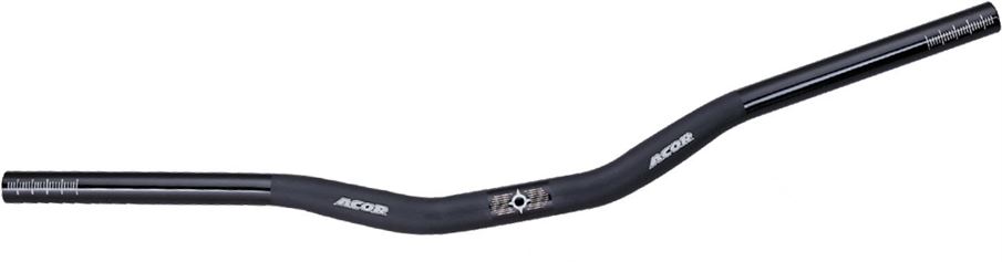 AHB2201Xz Acor 31.8 X 680mm Black Alloy MTB LO-Rise Handlebar