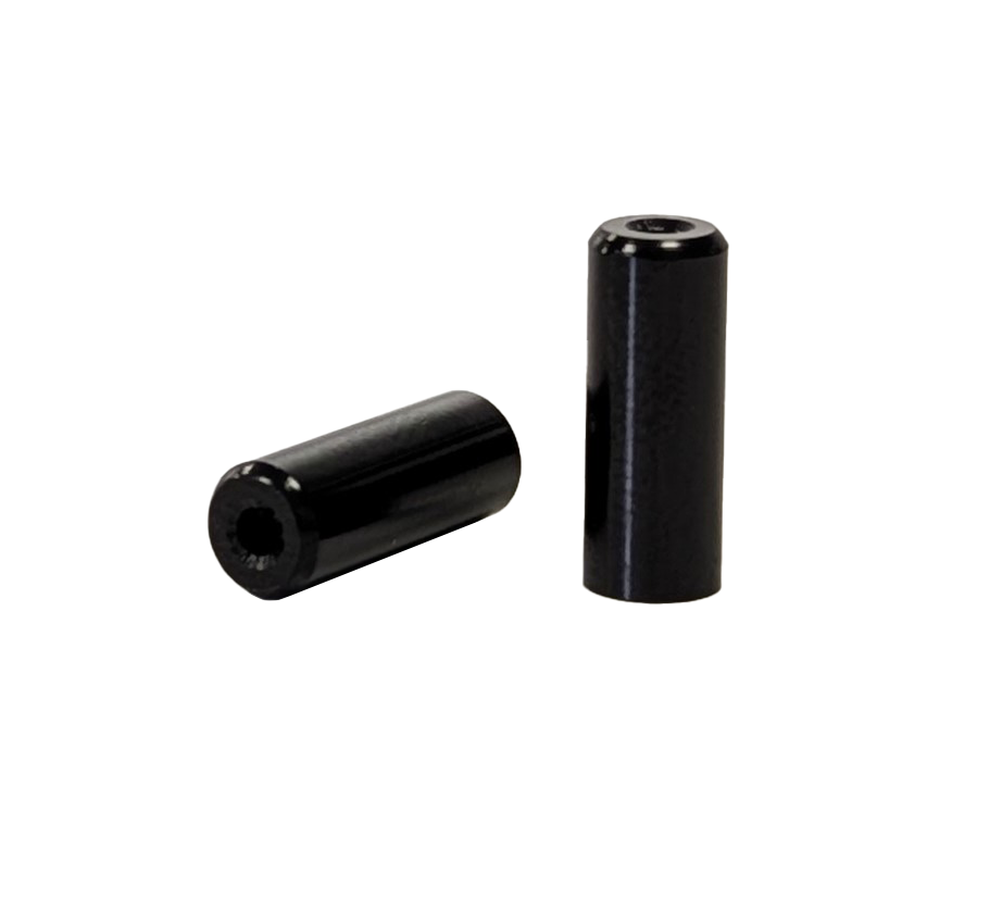 Greytek - Brake Ferrule - For 5mm Outer / Housing - Alloy - Anodized Black - 100pcs